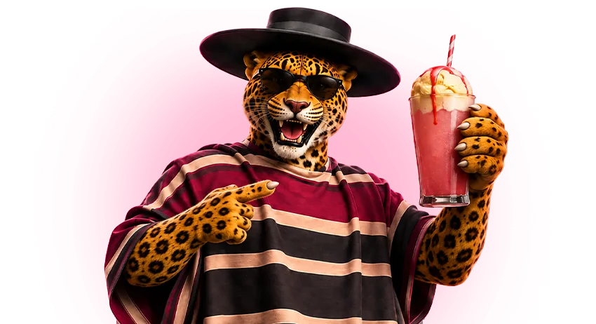 Siete's jaguar celebrating Fiestas Patrias