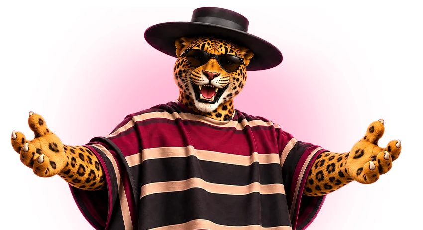 El jaguar de Siete celebrando las Fiestas Patrias